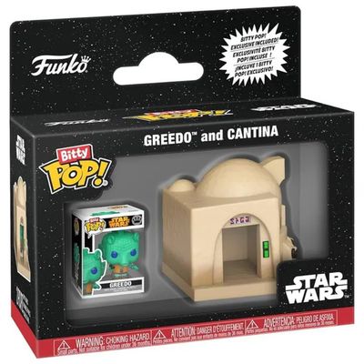 Funko Bitty Pop! Town Star Wars Cantina con Greedo, 9 cm
