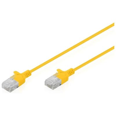 Digitus DK-1618-030S-Y Cavo Ethernet Cat 6 Slim U-UTP 3 m Giallo