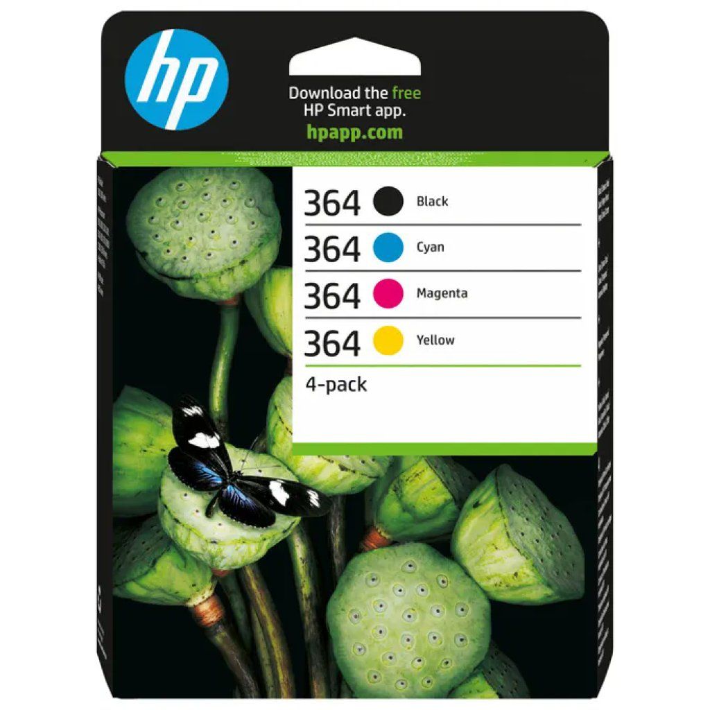 HP N9J73AE#301 Cartucce Inchiostro 364 Nero Ciano Magenta Giallo 4 Pezzi HP N9J73AE#301 Cartucce Inchiostro 364 Nero Ciano Magenta Giallo 4 Pezzi