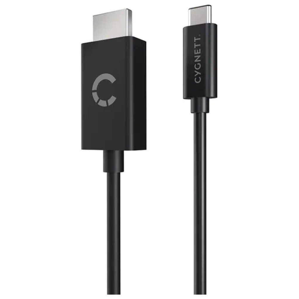 Cygnett CY3305HDMIC – Cavo USB-C a HDMI 4K 60 Hz, 1,8 m, Nero