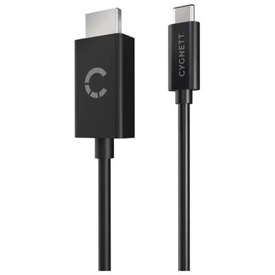 Cygnett CY3305HDMIC – Cavo USB-C a HDMI 4K 60 Hz, 1,8 m, Nero Cygnett CY3305HDMIC – Cavo USB-C a HDMI 4K 60 Hz, 1,8 m, Nero