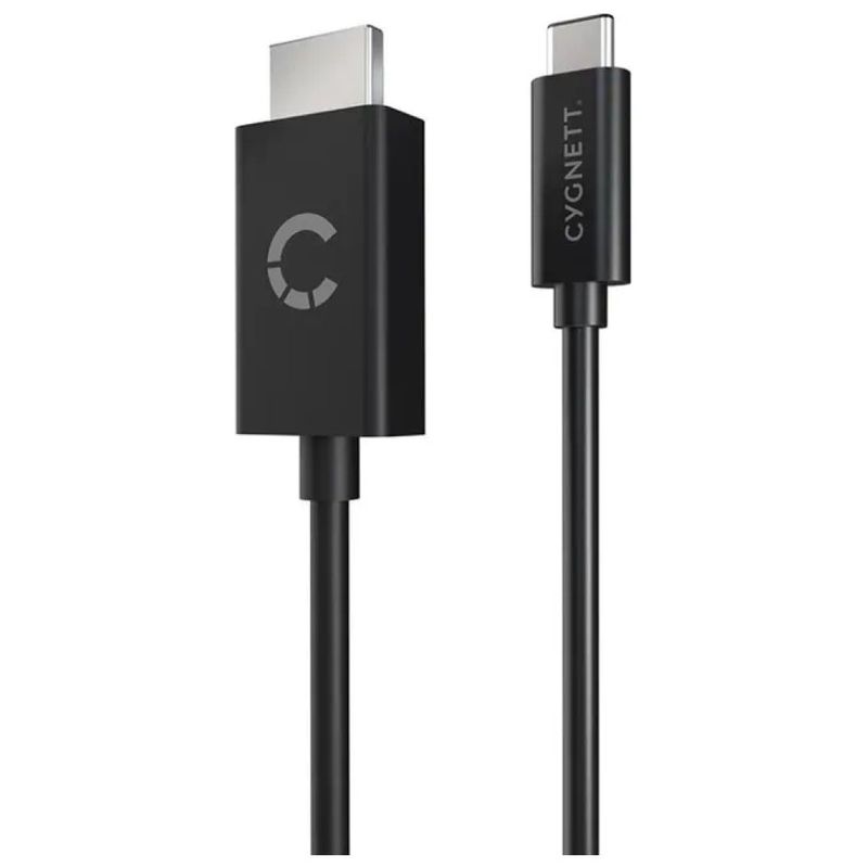 Cygnett CY3305HDMIC – Cavo USB-C a HDMI 4K 60 Hz, 1,8 m, Nero