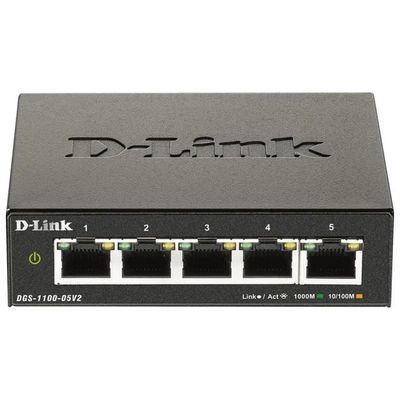 D-Link DGS-1100-05V2 Switch EasySmart Gigabit a 5 Porte D-Link DGS-1100-05V2 Switch EasySmart Gigabit a 5 Porte