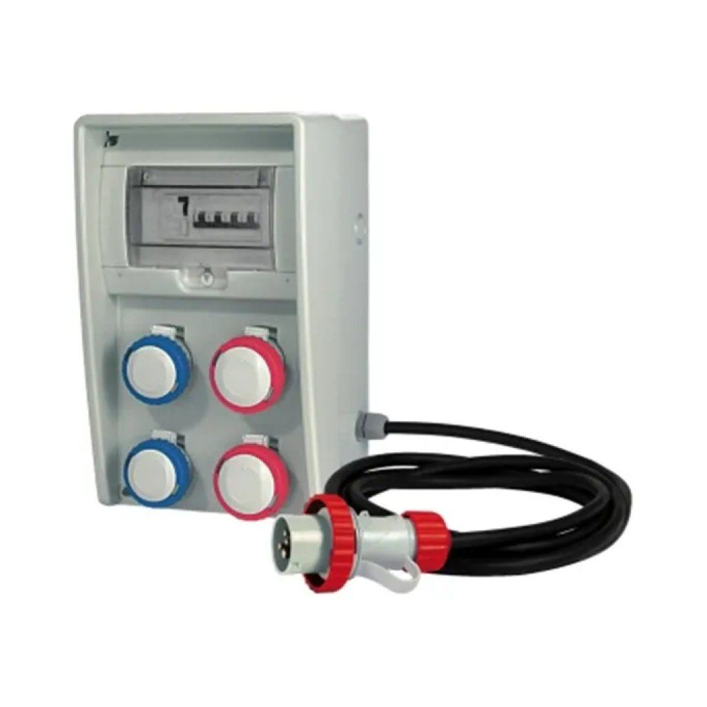 Fanton FME74321 Ulisse Quadro Elettrico da Cantiere IP65 con 4 Prese CEE e Cavo 4 m