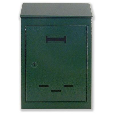 Vulcania 2500 Cassetta Postale da Esterno con Tetto, Verde, Formato N°4