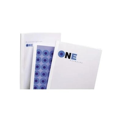 GBC IB370083 – Copertine per rilegatura termica A4, dorso 15 mm, bianche, 50 pezzi