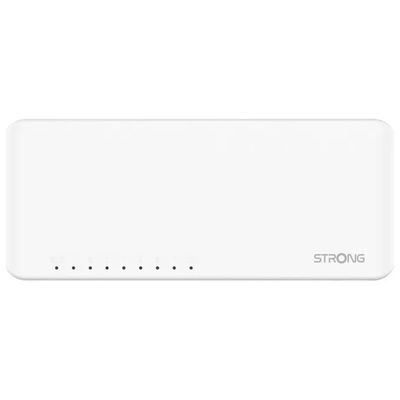 STRONG SW 8000P Switch Gigabit Ethernet 8 Porte in Metallo STRONG SW 8000P Switch Gigabit Ethernet 8 Porte in Metallo