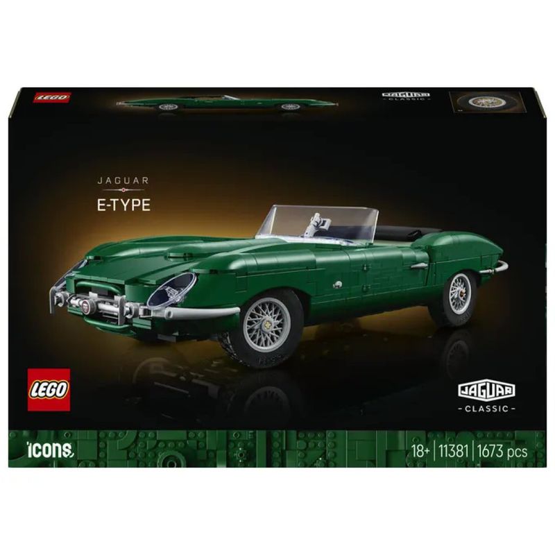 LEGO ICONS Jaguar E-Type – Modellino da costruire per adulti, 1673 pezzi