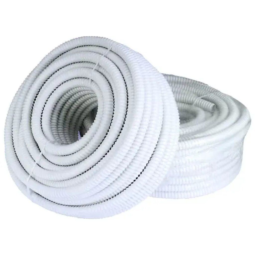 Ferrari Tubo Corrugato in PVC per Scarico Condensa 20 mm, Rotolo da 25 m, Bianco Ferrari Tubo Corrugato in PVC per Scarico Condensa 20 mm, Rotolo da 25 m, Bianco