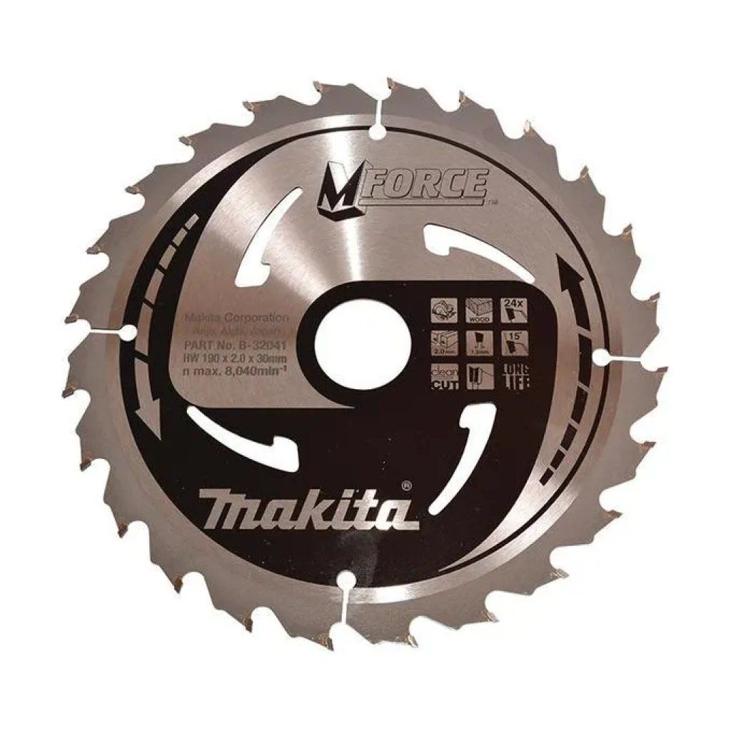 Makita B-32007 M-FORCE – Lama circolare 165 mm, 24 denti