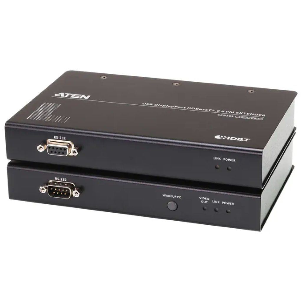 ATEN CE920-ATA-G Estensore KVM DisplayPort 4K USB HDBaseT 2.0, 100 m, Nero ATEN CE920-ATA-G Estensore KVM DisplayPort 4K USB HDBaseT 2.0, 100 m, Nero