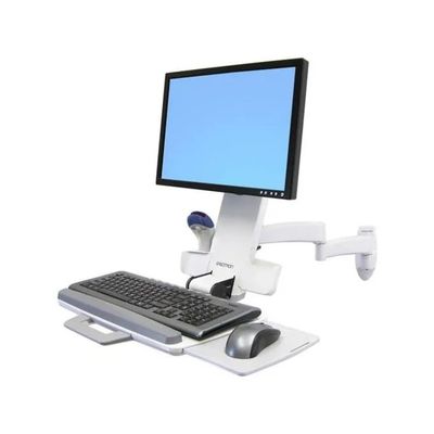 Ergotron 45-230-216 Braccio da Parete per Monitor e Tastiera, Bianco Ergotron 45-230-216 Braccio da Parete per Monitor e Tastiera, Bianco