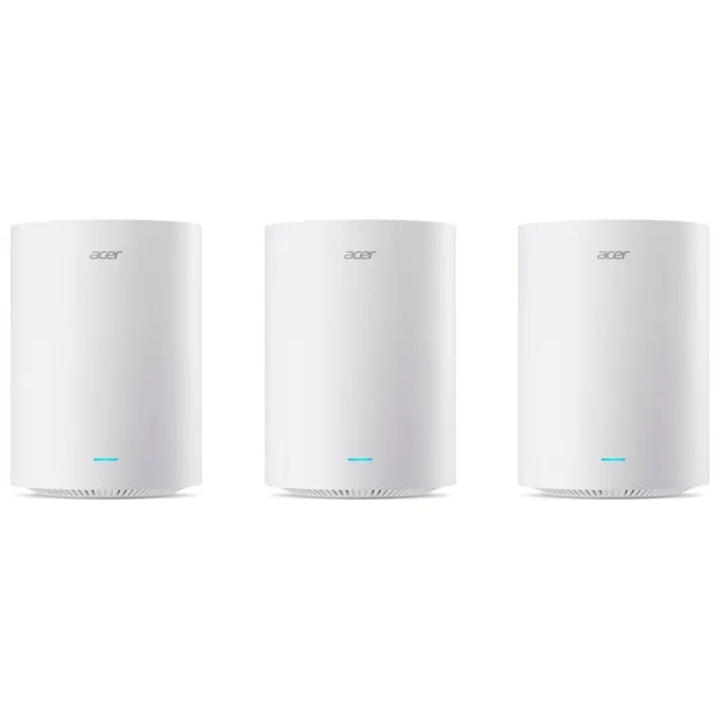 Acer Ovia T360 Sistema Wi-Fi Mesh Wi-Fi 7, 3 unità, Dual Band fino a 3600 Mbps, Bianco Acer Ovia T360 Sistema Wi-Fi Mesh Wi-Fi 7, 3 unità, Dual Band fino a 3600 Mbps, Bianco