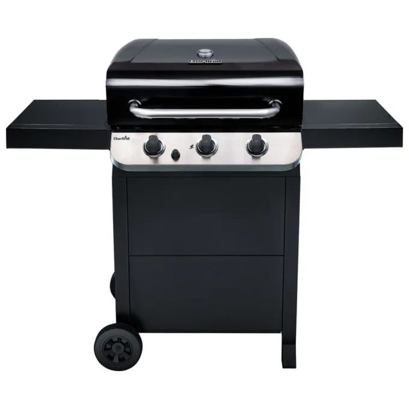 Char-Broil Convective 310 B Barbecue a Gas, 3 Bruciatori, Nero e Acciaio Inox
