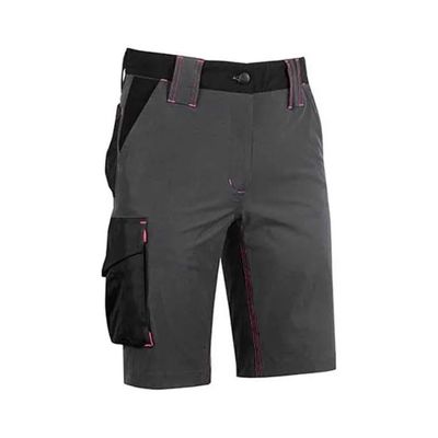U-Power Mercury FU196GF Bermuda da Lavoro Donna Slim Fit Grigio e Fucsia U-Power Mercury FU196GF Bermuda da Lavoro Donna Slim Fit Grigio e Fucsia