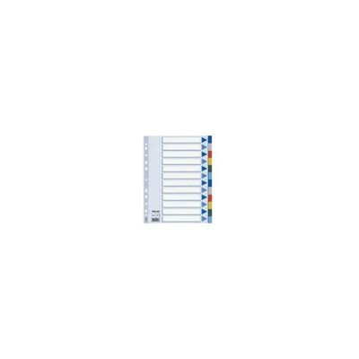 Esselte 15262 – Set da 10 divisori A4 con 12 tasti colorati