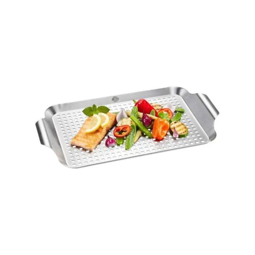 GEFU GF89258 Piastra per Barbecue in Acciaio Inox