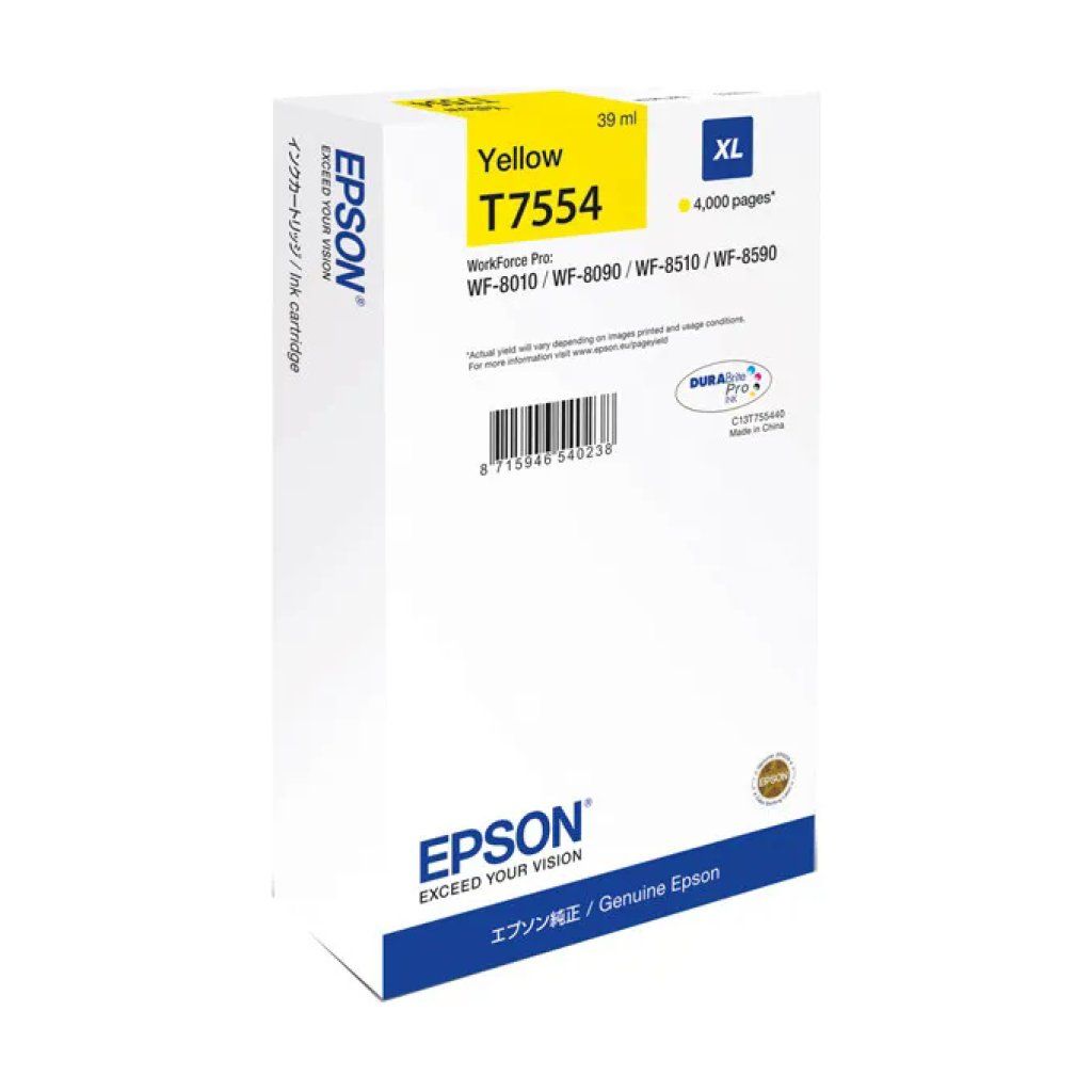 Epson C13T75544N Cartuccia XL Gialla 39 ml