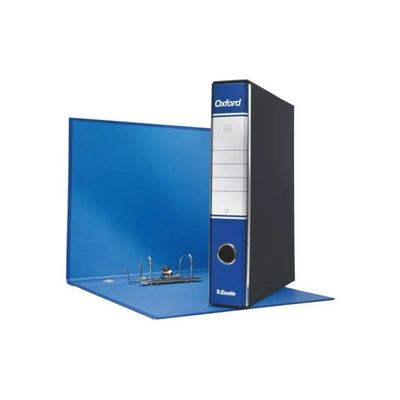 ESSELTE Oxford Esselte Registratori a leva A4 in cartone, blu, dorso 5 cm – confezione da 8