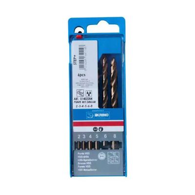 Krino 8 01402 – Set 6 punte HSS rettificate Step SR 2 mm