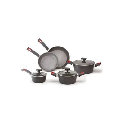ILLA Olivilla Extra Smart – Batteria di pentole impilabile, 8 pezzi ILLA Olivilla Extra Smart – Batteria di pentole impilabile, 8 pezzi