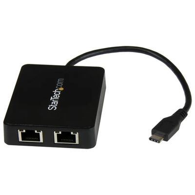 StarTech.com US1GC301AU2R – Adattatore USB-C con doppia Ethernet Gigabit e porta USB-A