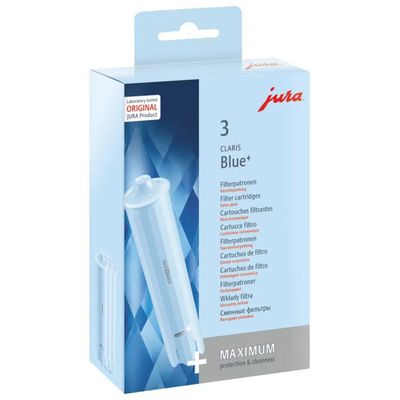 JURA Claris Blue+ 24231 – Confezione da 3 filtri per macchine da caffè JURA Claris Blue+ 24231 – Confezione da 3 filtri per macchine da caffè