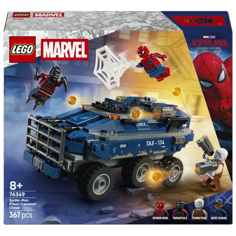 LEGO Marvel Spider-Man: Inseguimento del Trasportatore di Detenuti, 367 pezzi
