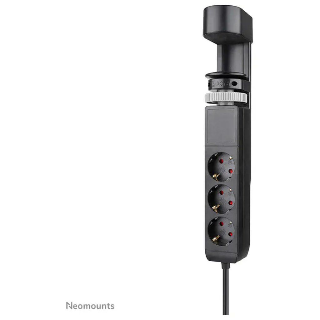 Neomounts DS22-840BL6 Multipresa da Tavolo con Morsetto, USB-C e USB-A