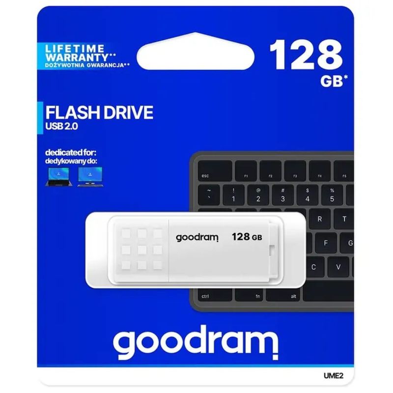 Goodram UME2 Chiavetta USB 128 GB USB 2.0 Bianca