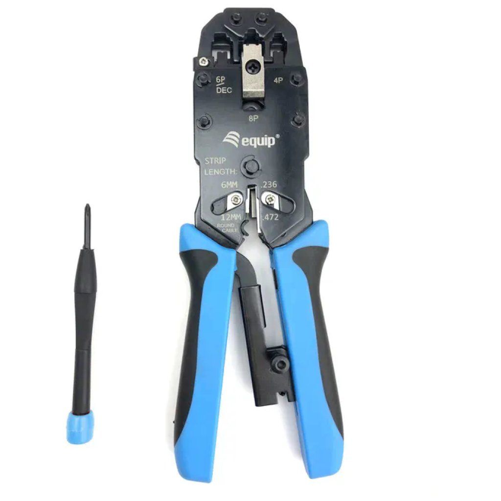 EQUIP 129409 Pinza Crimpatrice Professionale RJ-11/RJ-12/RJ-45