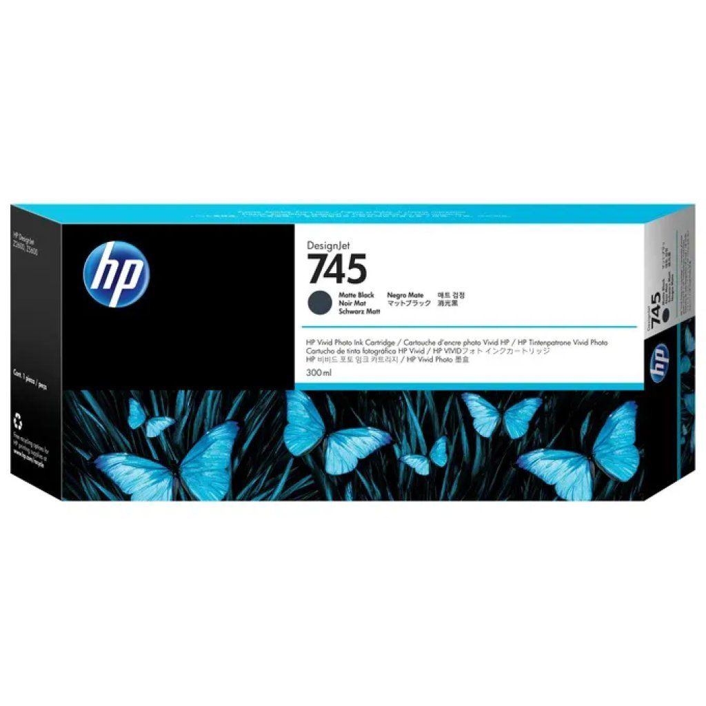 HP DesignJet 745 – Cartuccia originale Nero Opaco, 300 ml