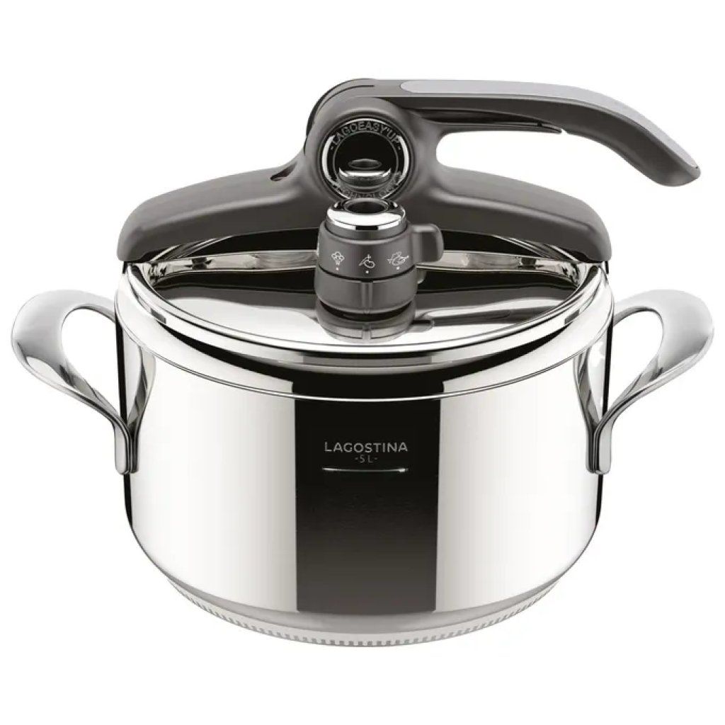 Lagostina Diva Pentola a Pressione 5 L in Acciaio Inox