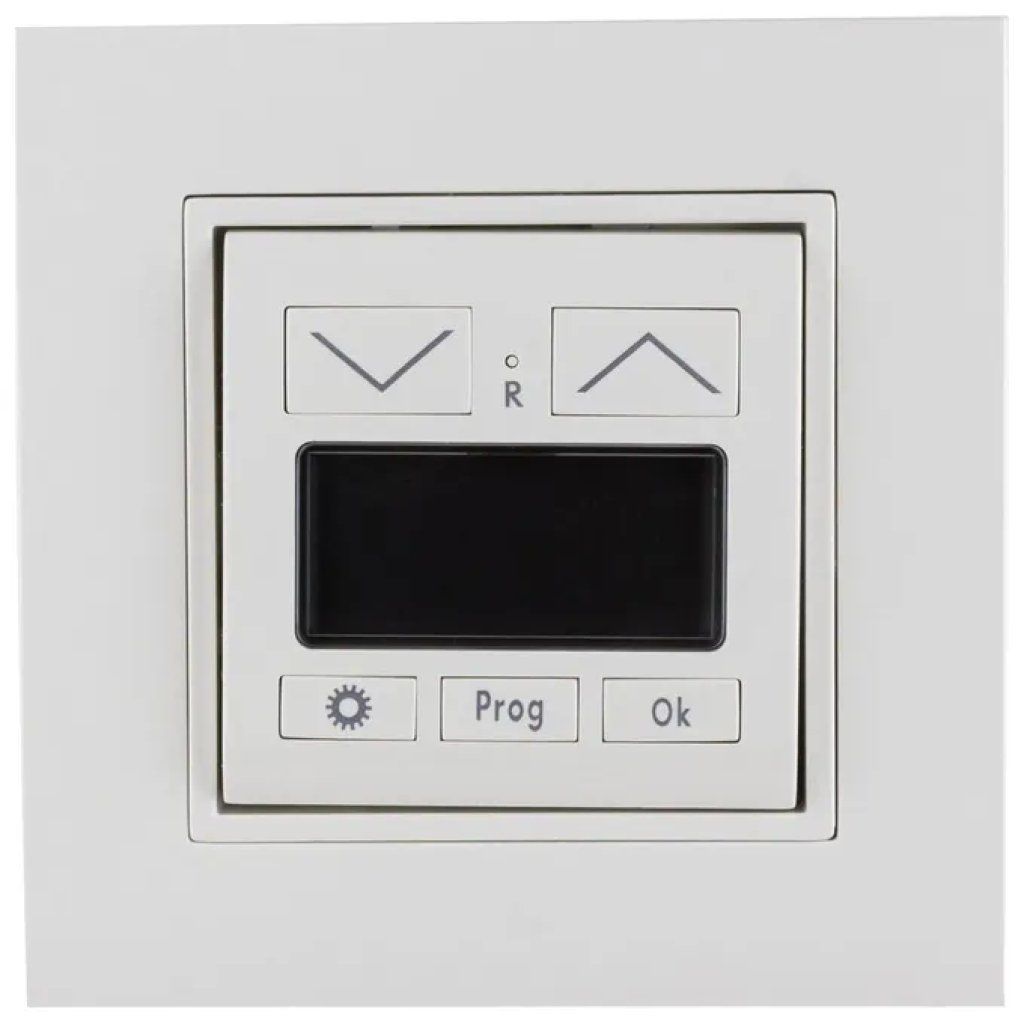 REV 0399490190 Timer da Incasso per Tapparelle, Bianco