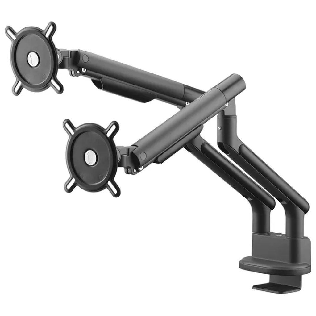 One for All DM7210 Supporto da Scrivania per 2 Monitor, 13-35", VESA 75x75/100x100, Nero