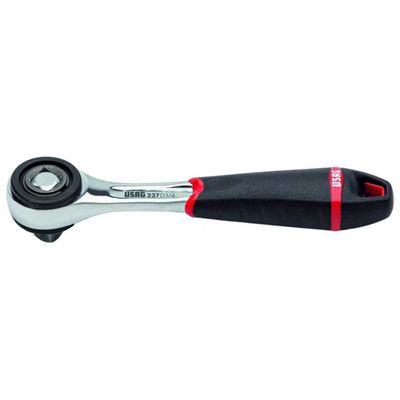 USAG 237 D Cricchetto con Quadro Scorrevole 1/4 USAG 237 D Cricchetto con Quadro Scorrevole 1/4", 60 Denti