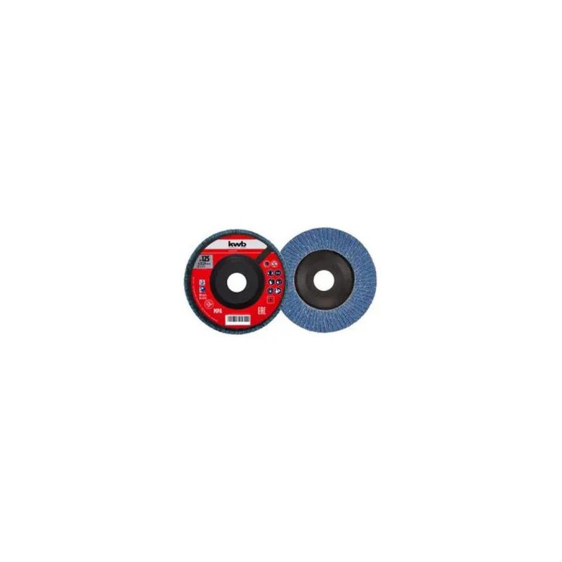 KWB Expert 795646 Disco Lamellare 125 mm Grana 40 per Metallo