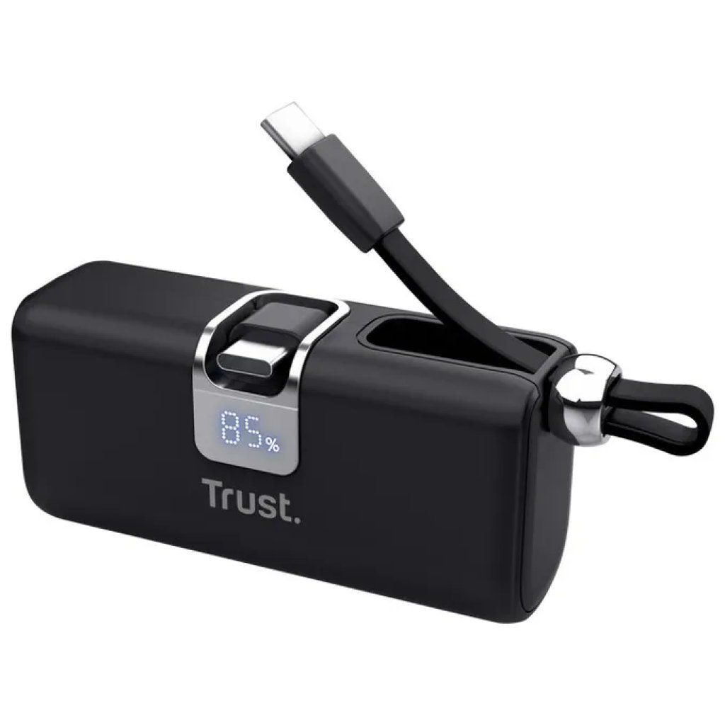 Trust PACTO Powerbank 5000 mAh 20 W PD con Cavo USB-C Integrato