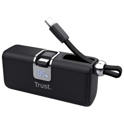 Trust PACTO Powerbank 5000 mAh 20 W PD con Cavo USB-C Integrato
