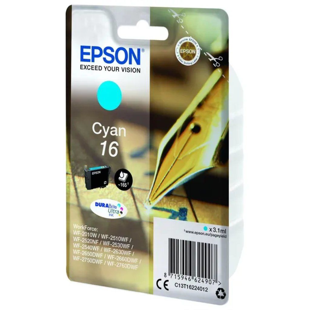Epson Cartuccia originale Epson 16 DURABrite Ultra Ciano