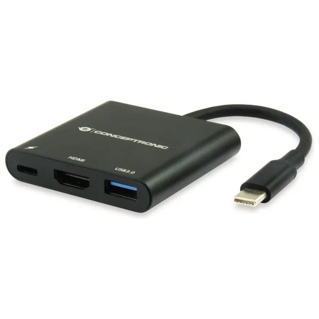 Conceptronic DONN01B Adattatore USB-C 3 in 1 HDMI 4K