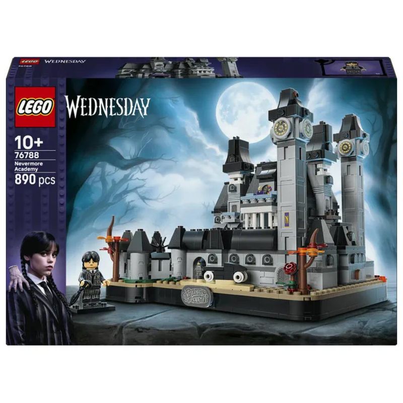 LEGO Wednesday Nevermore Academy 76788 – Set da costruzione, 890 pezzi