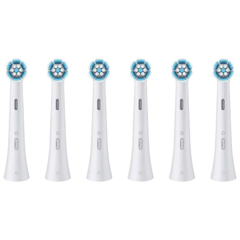 Oral-B iO Testine di Ricambio per Spazzolino, 6 Pezzi, Bianche