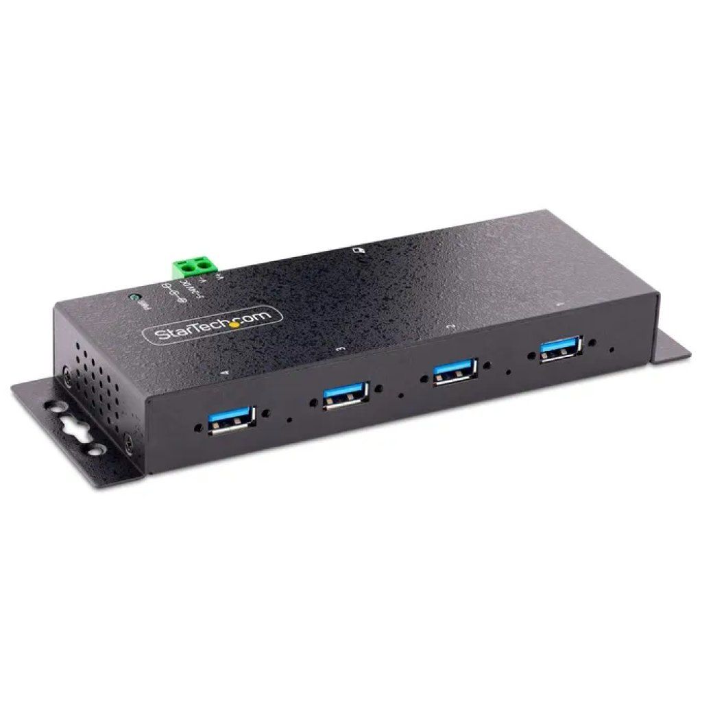 StarTech.com Hub USB 3.0 industriale a 4 porte, 5 Gbps, con protezione ESD