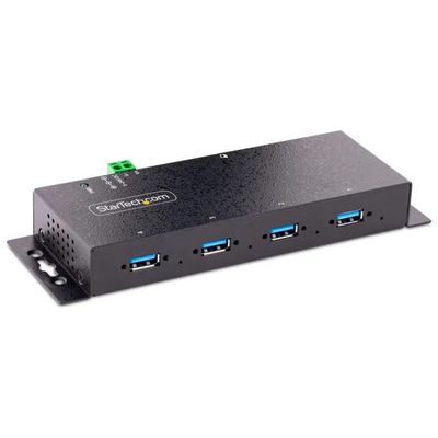 StarTech.com Hub USB 3.0 industriale a 4 porte, 5 Gbps, con protezione ESD