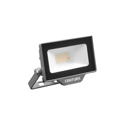 Century SMLS-109040 – Proiettore LED da esterno 10 W con sensore crepuscolare, 4000 K, IP65, grigio