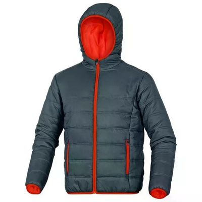 DELTAPLUS Piumino leggero DELTAPLUS Doon con cappuccio, grey-orange, taglia L DELTAPLUS Piumino leggero DELTAPLUS Doon con cappuccio, grey-orange, taglia L