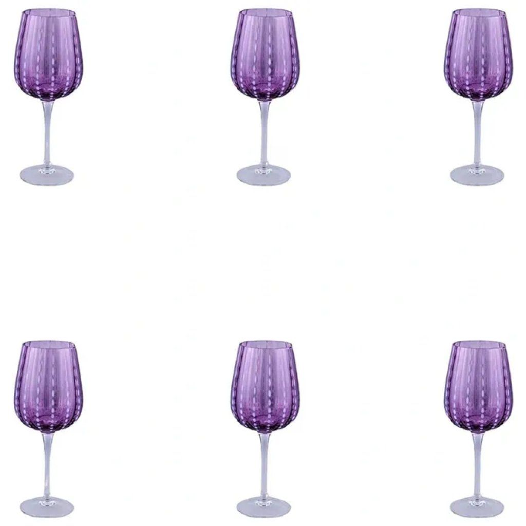 VDE TIVOLI 1996 Villa d’Este Shiraz – Set 6 calici da vino Provence, 500 ml