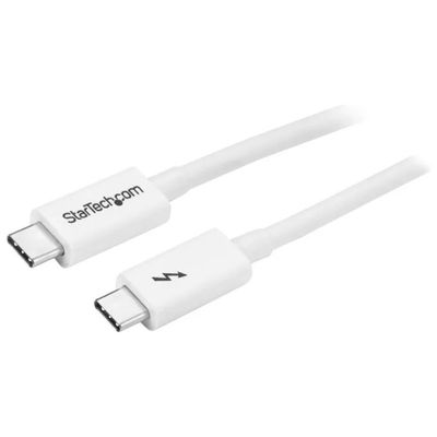 StarTech.com Cavo Thunderbolt 3 USB-C 1 m, 20 Gbps, 100 W, 4K 60 Hz, Bianco StarTech.com Cavo Thunderbolt 3 USB-C 1 m, 20 Gbps, 100 W, 4K 60 Hz, Bianco