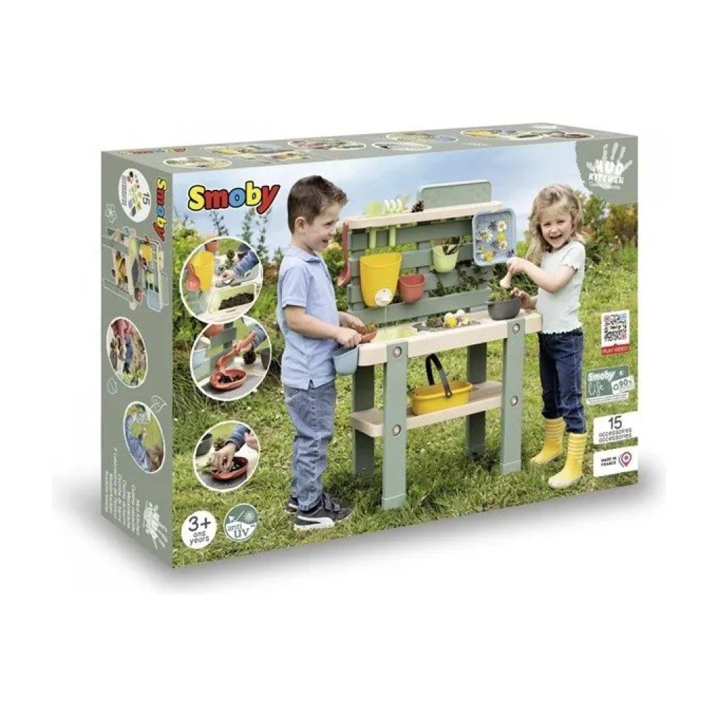 Smoby Life Cucina da Gioco con Acqua e Sabbia, 15 Accessori